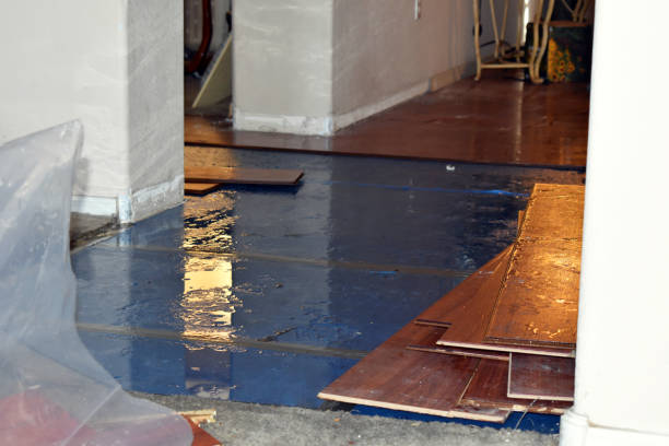 Professional Flood Damage Restoration technician working in Victoria, MS
